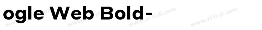 ogle Web Bold字体转换